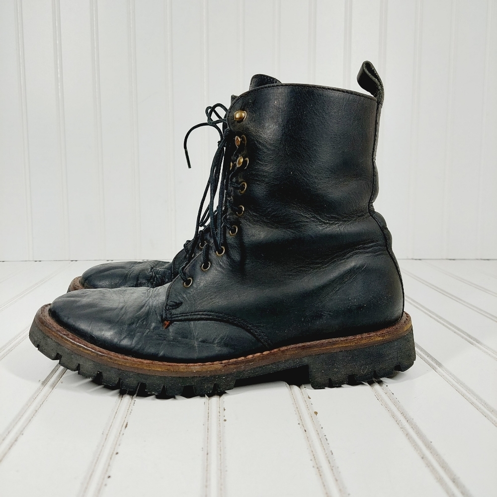 J. Crew Black Combat & Moto Boots